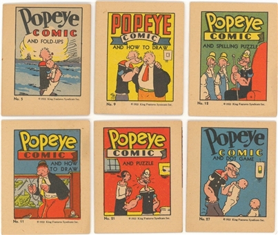 1933 R113 Orbit Gum "Popeye Comics" Complete Set (30)